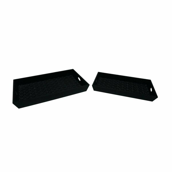 Perro Chino Grace Wood Tray, 2PK PE3014682